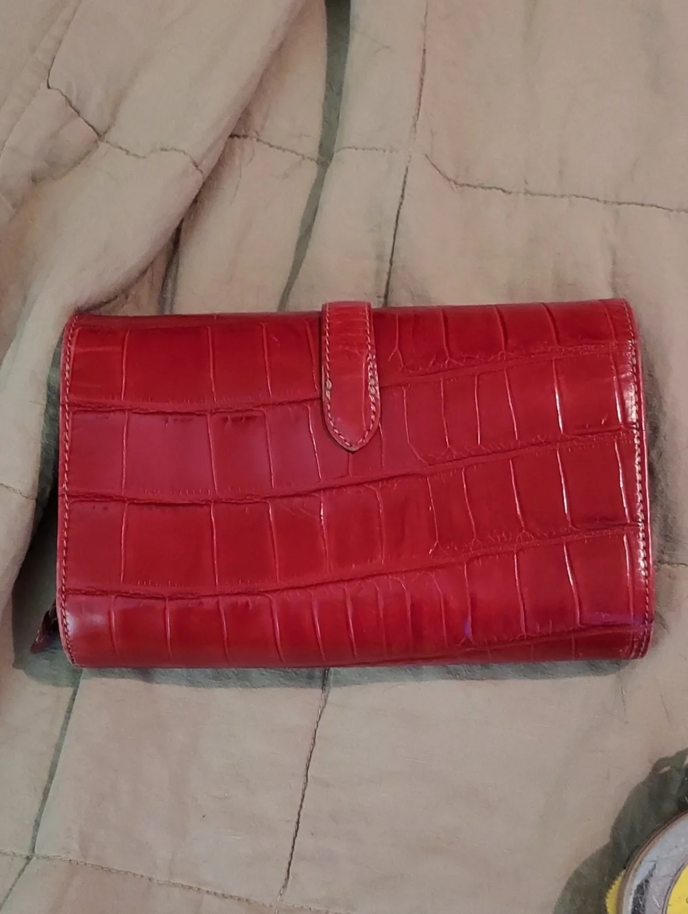 Brighton Red Patent Leather Wallet